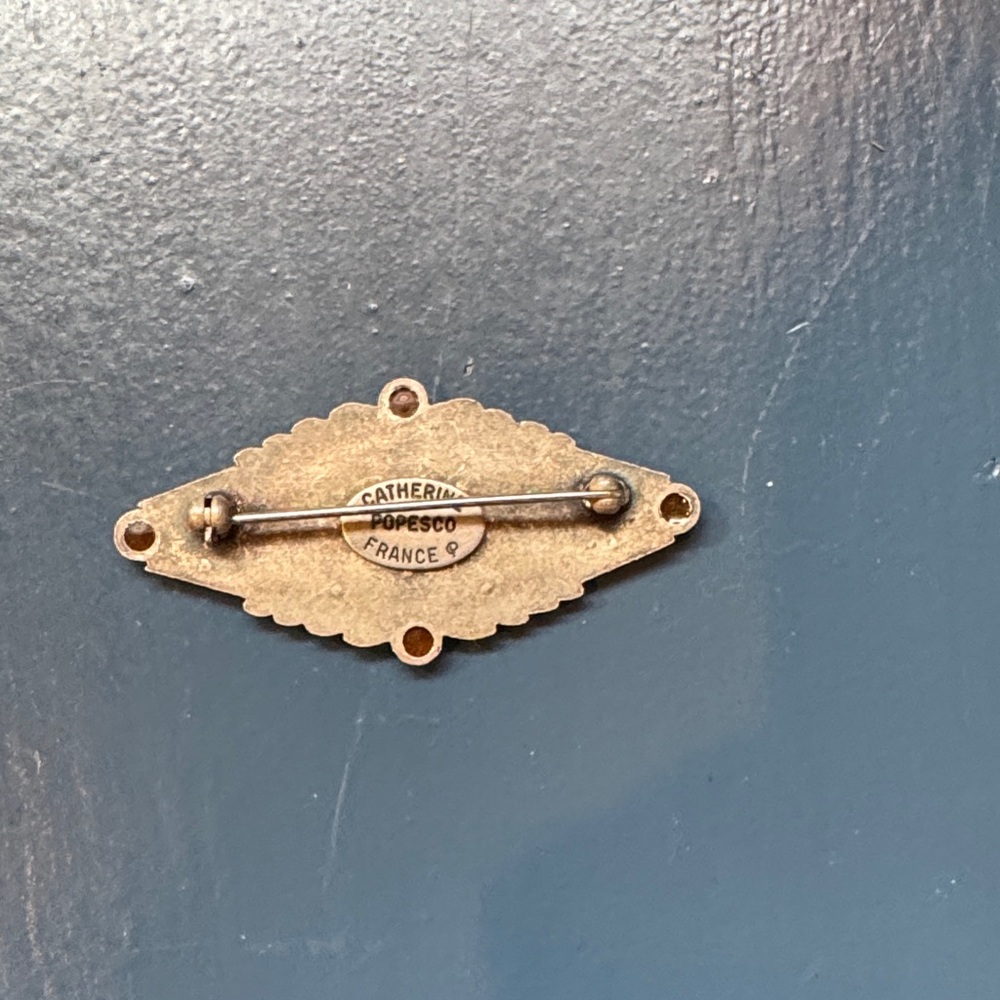 Catherine Popesco Gold Brooch - Picture 2 of 2